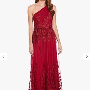 Adrianna Papell Burgundy/Red Bridesmaid Dress